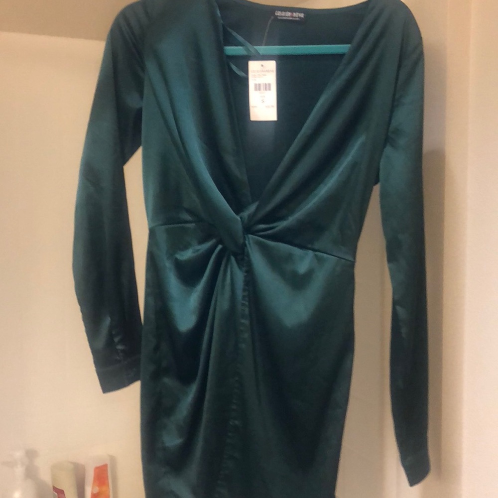 Fashion Nova hunter green dress!